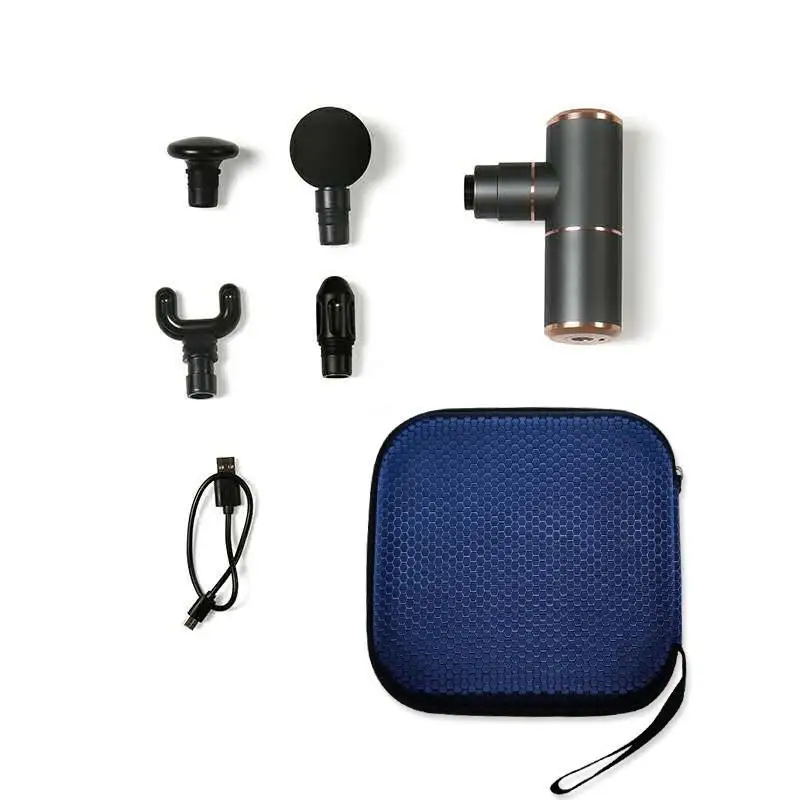 
Dropshipping LCD Display Electric Hand Held Booster Percussion Vibration Muscle small Massage Gun 