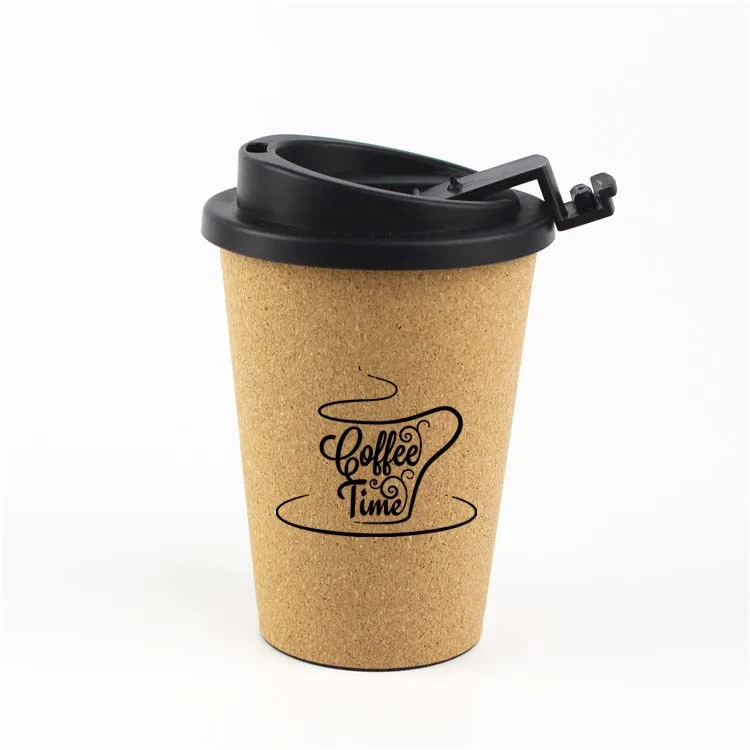 Reusable  sublimation Insulated Cork Coffee To Go Mug for Travel