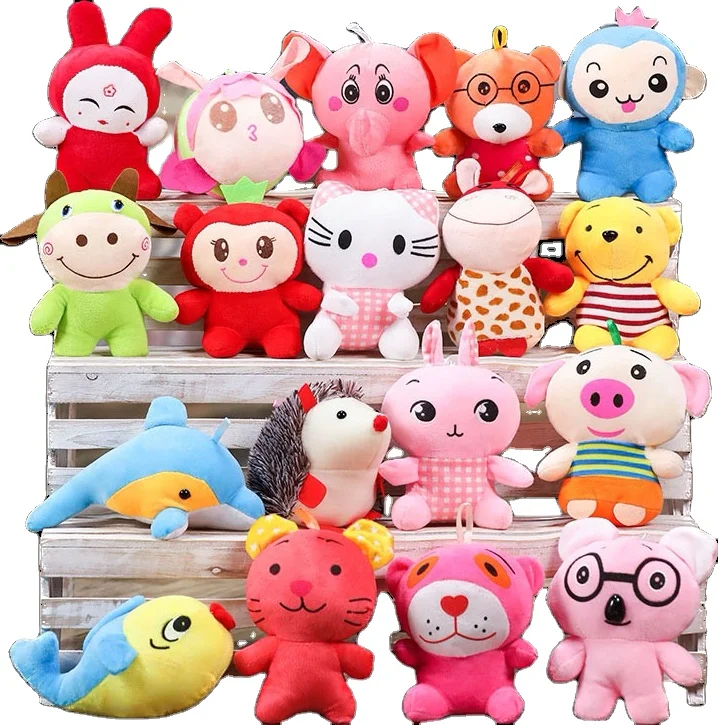 Wholesale claw machine plush stuffed toys cheap soft toys of different sizes Wholesale Holiday Dolls stuffed animals