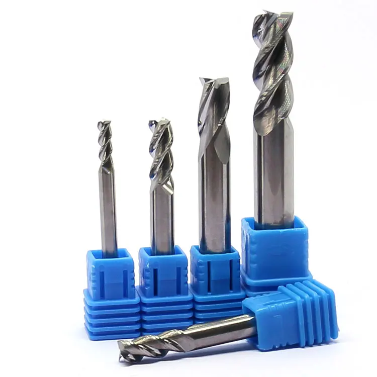 Aluminum Cutting Solid Carbide Square Endmills dia 1mm--3mm