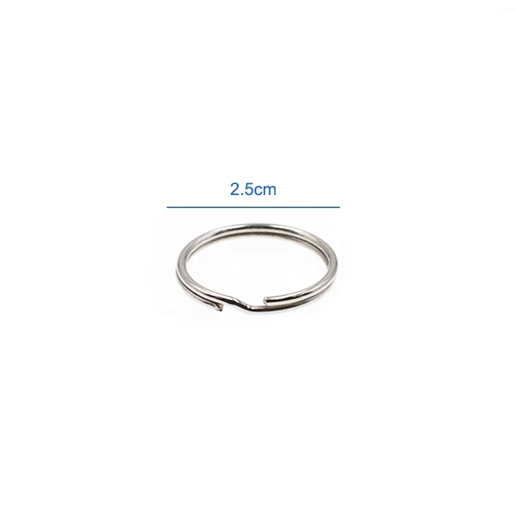 25MM Split Key Chain Ring Connector Keychain with Nickel Plated, Split Ring