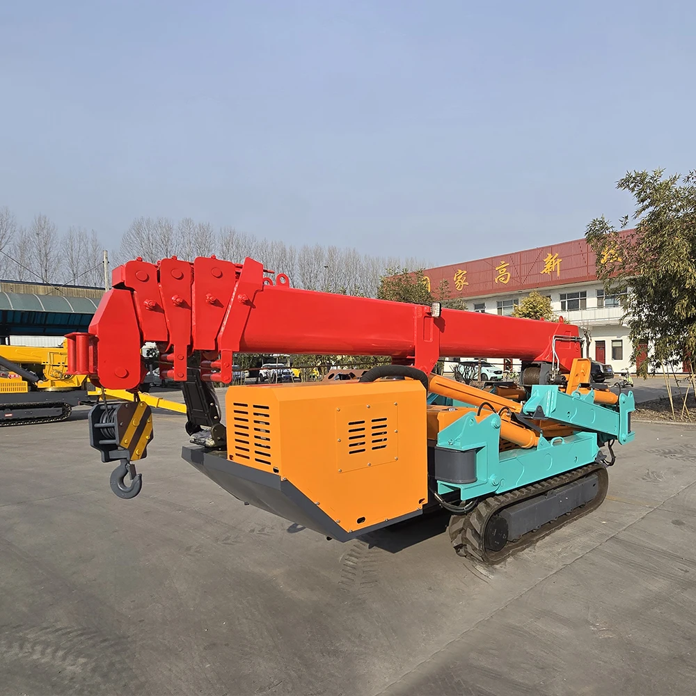 5 Ton Mini Narrow Space Lifting Crane Folding Crawler Spider Cranes Hydraulic Crane Lifting Equipment