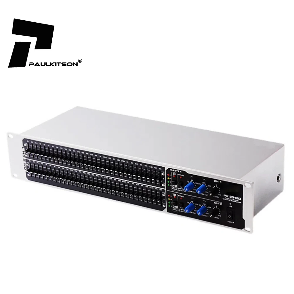 PV231 Professionnel Audio Equalizer Professional Dual 31-Band 2U Audio Equalizer