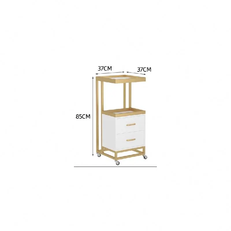 Пользовательский свет используется Маникюрный Стол для парикмахерской Роскошный белый минималистичный стиль красоты стул ногтей
