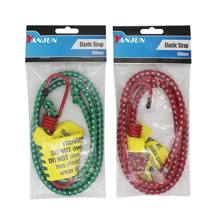 Cheap rubber and polyester woven multi-functional high-quality wear-resistant portable bungee cord