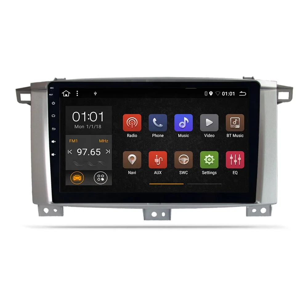 MCX Android10 Quad Core Car Radio Stereo Video Car DVD Multimedia Player For Toyota Land Cruiser100 GPS WIFI BT touch screen