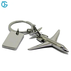 Китай, производство, оптовая продажа, индивидуальный логотип, 3D металлический самолет, брелок