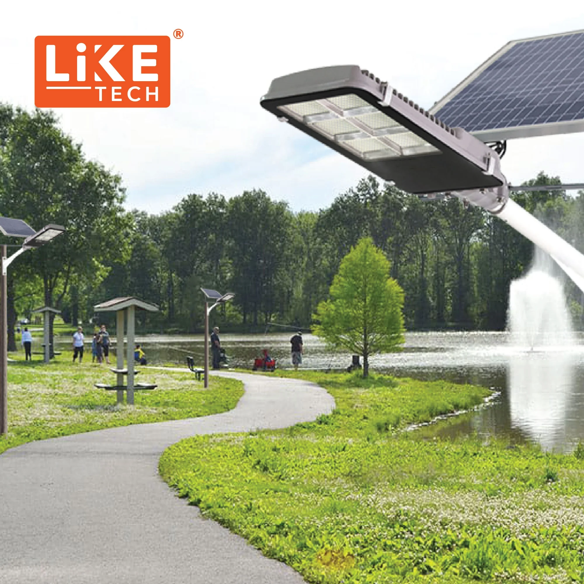 
LikeTech NEW LiFePO4 Battery led light lamp 200W 4-5 Meters Installation Height 2 Years Warranty jd solar light 