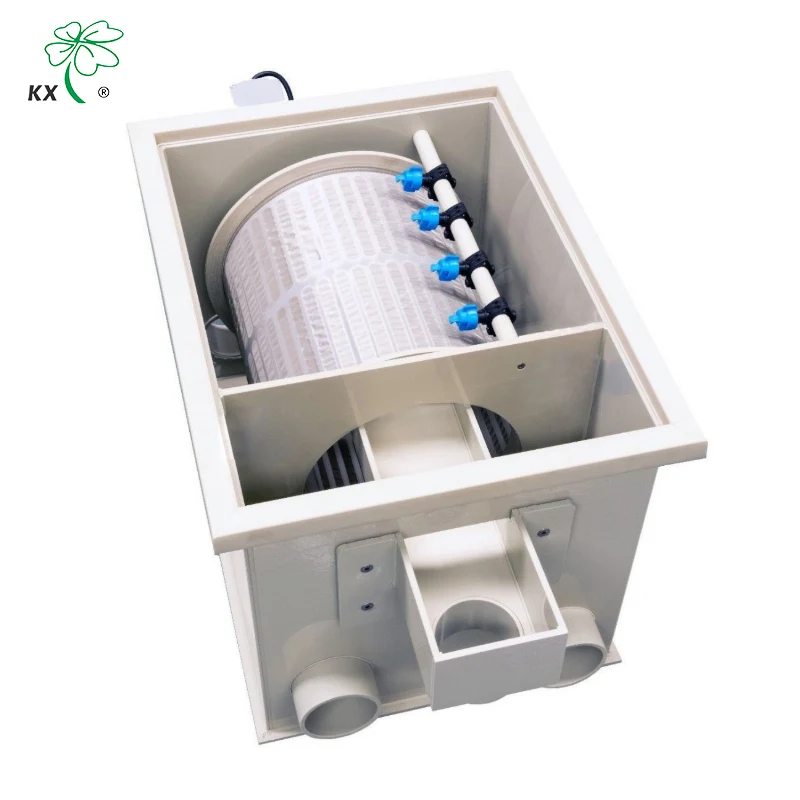 kaixin 2023 ultraviolet sterilization integrated ras drum filter aquaculture microfilte for koi fish pond