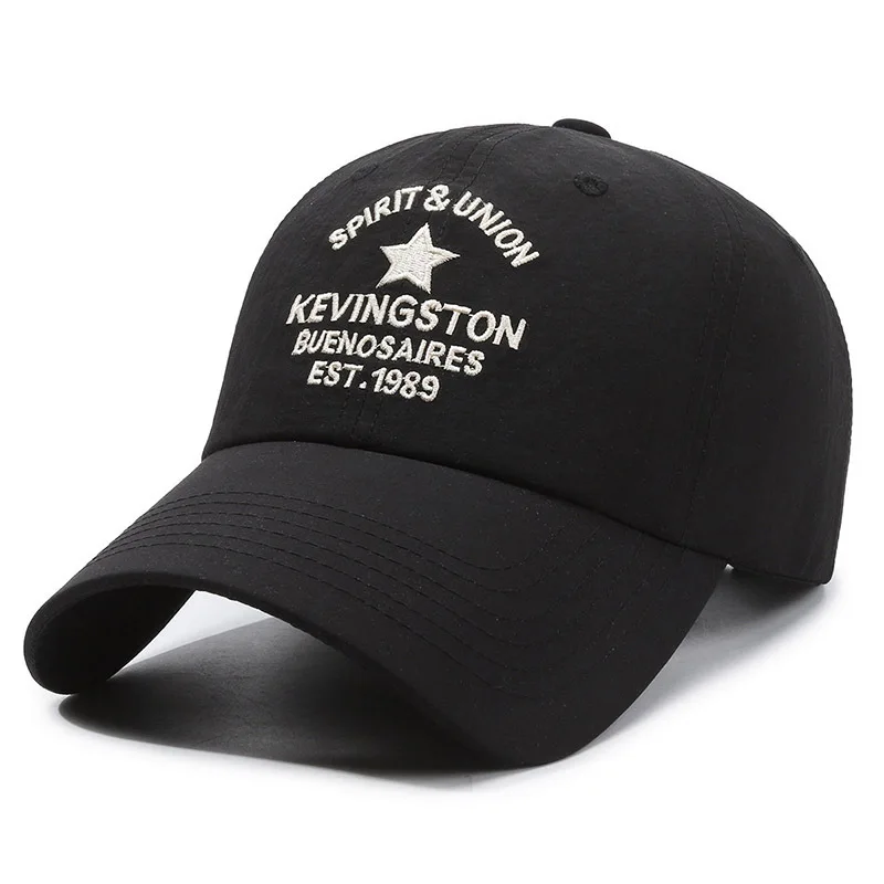 Versatile Hong Kong Retro Style Duckbill Hat Women Wide Brim Soft Top Baseball Cap Men Face-Showing Small Sun Protection Large