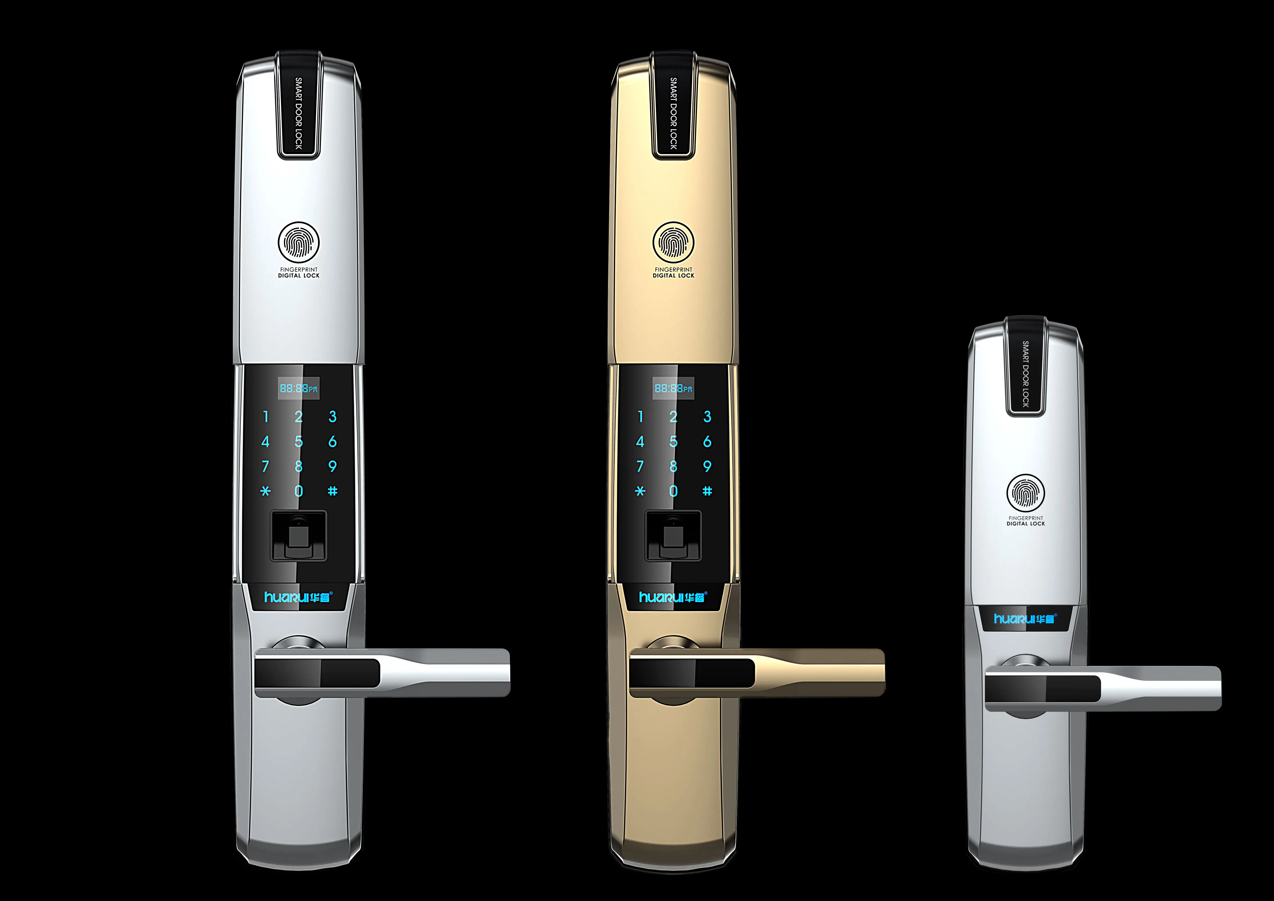 Huarui HR603 Smart lock smart card mortise door lock with handles for bangladesh