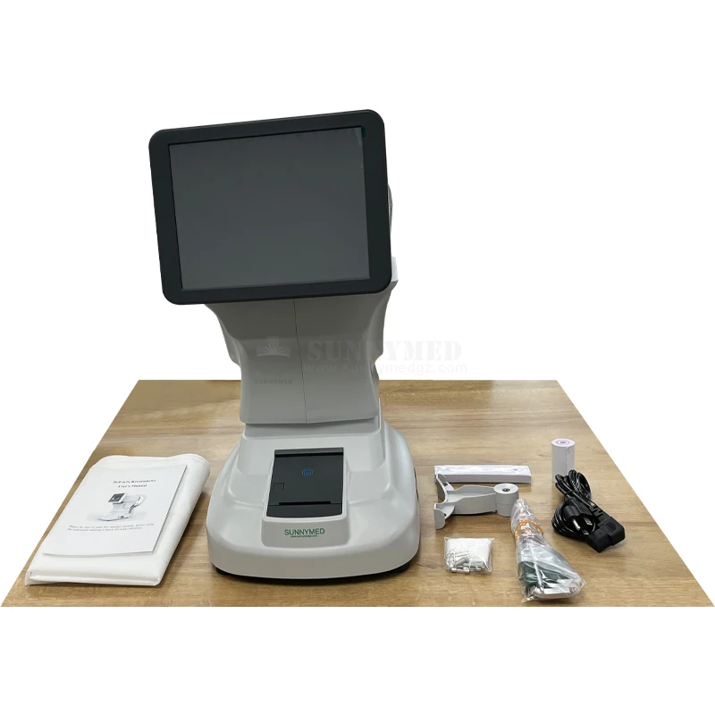 SY-V089 Keratometer For Optical Shop Optical Design Optical Equipments Electric Lifting Forehead Portable Auto Refractometer