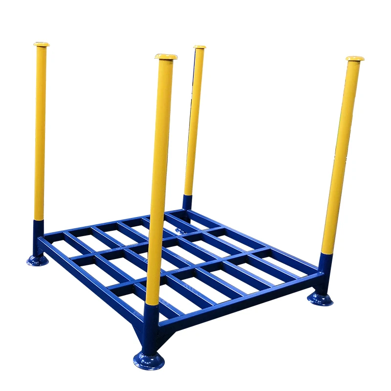 Stackable galvanized Steel Stillage Storage Racks steel pipe metal post pallet