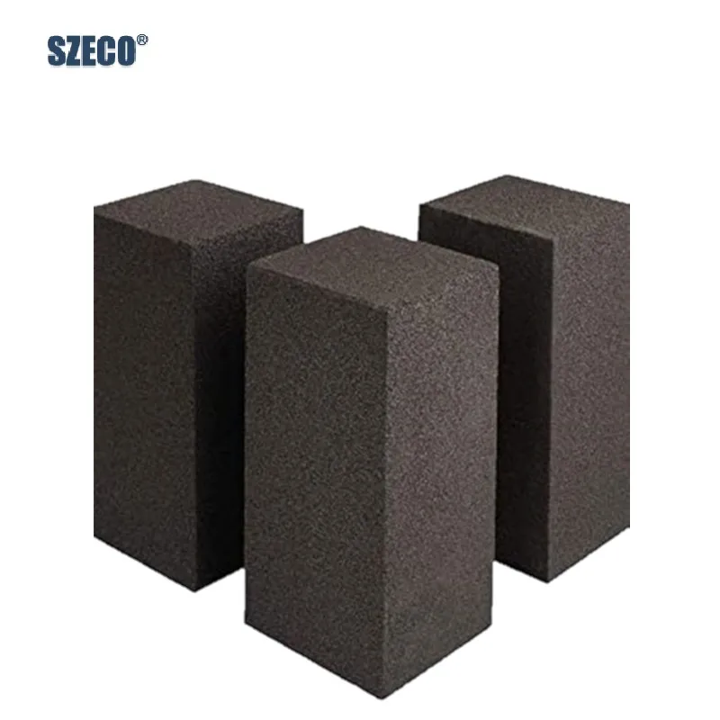 OEM Foam cellular Glass Cleaning Bricks can effectively clean a restaurant flat top pot grill or grill pan