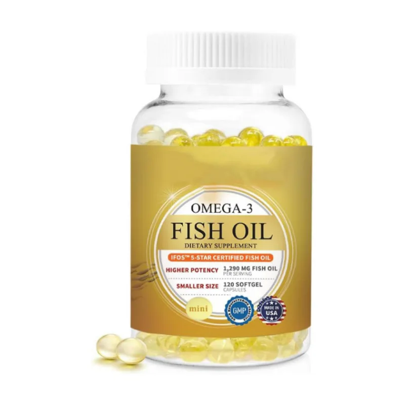 Private label omega 3 fish oil 1000mg Cod Liver Oil Softgels capsule