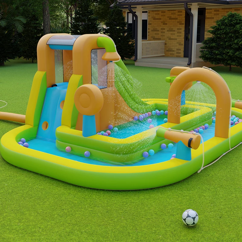 Oxford BouncyInflatable Bounce house Jumping Castle BOUNCER with Water slide for summer