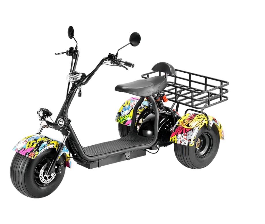 electro electrique electric Scooter 3 wheel bike electric tricycle