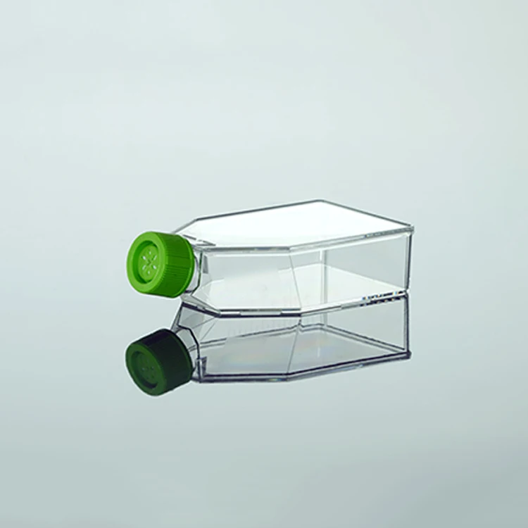 Пластиковая лабораторная колба для культивирования клеток, вакуумная Стерильная колба erlenmeyer