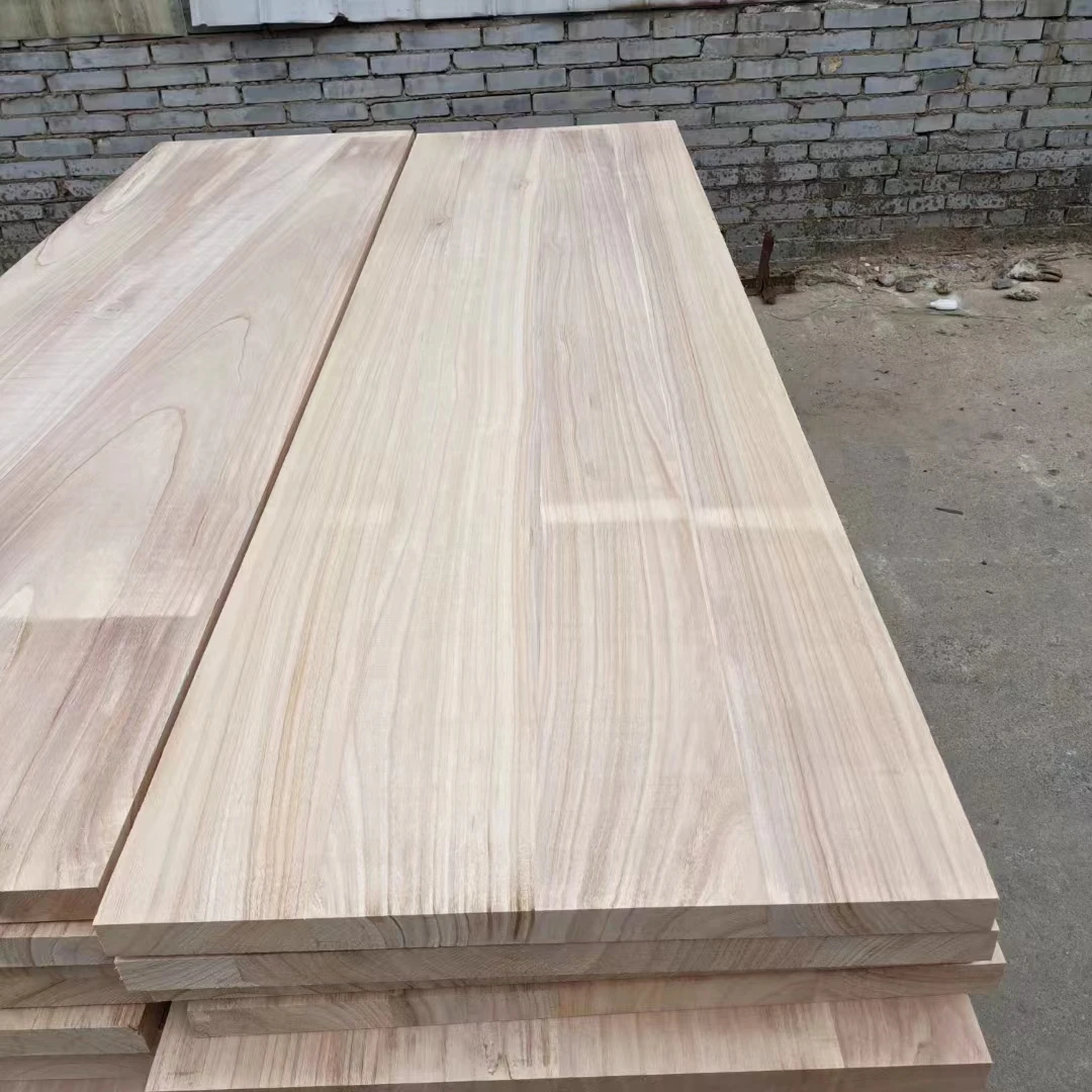 Дешевая цена доска из цельного дерева Paulownia склеенная кромка для пальчеечного соединения от сосны Paulonwia кедровая ель Дубовая древесина
