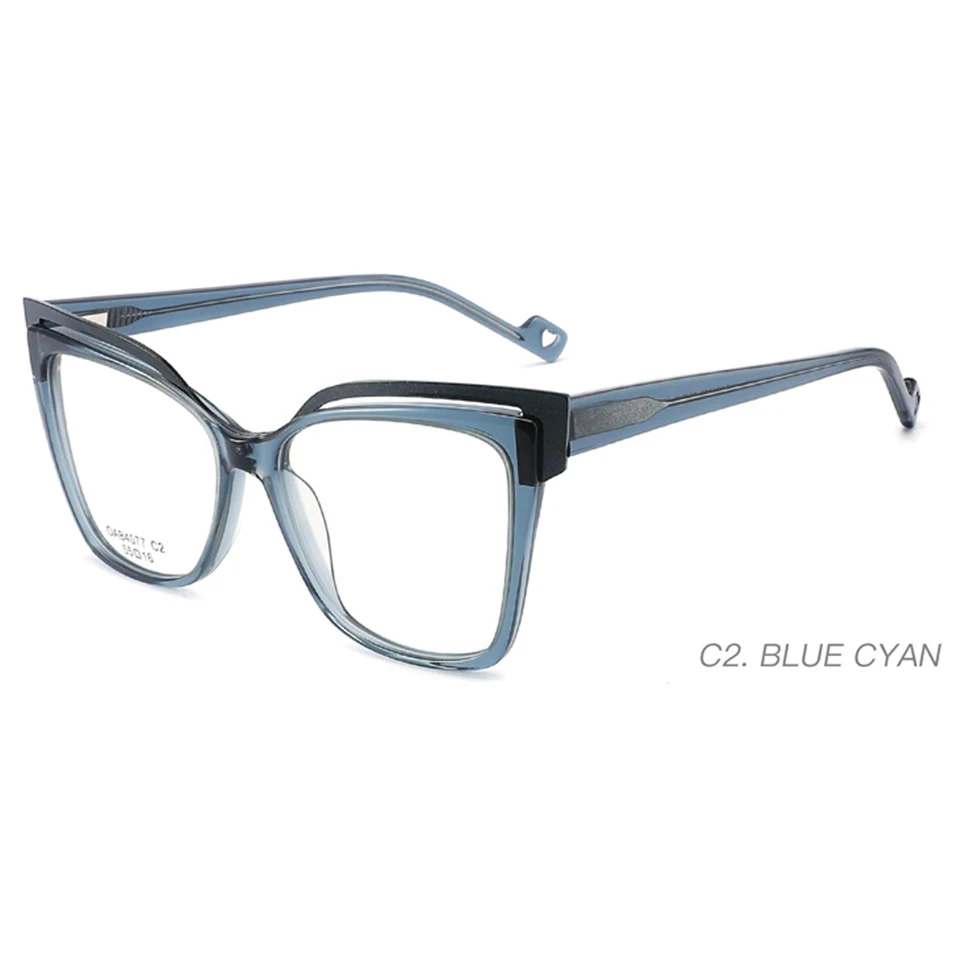 Wholesale Price Eyeglasses Acetate Frames Double Color Optical Spectacles