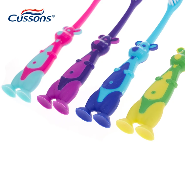 Wholesale Customized Colorful Soft Bristle Cute Cartoon Kids Toothbrush