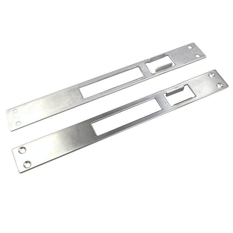 Factory Stamping parts sheet metal fabrication Hardware wholesale Entry Security Stainless Steel Latch Door Lock Strike Plate