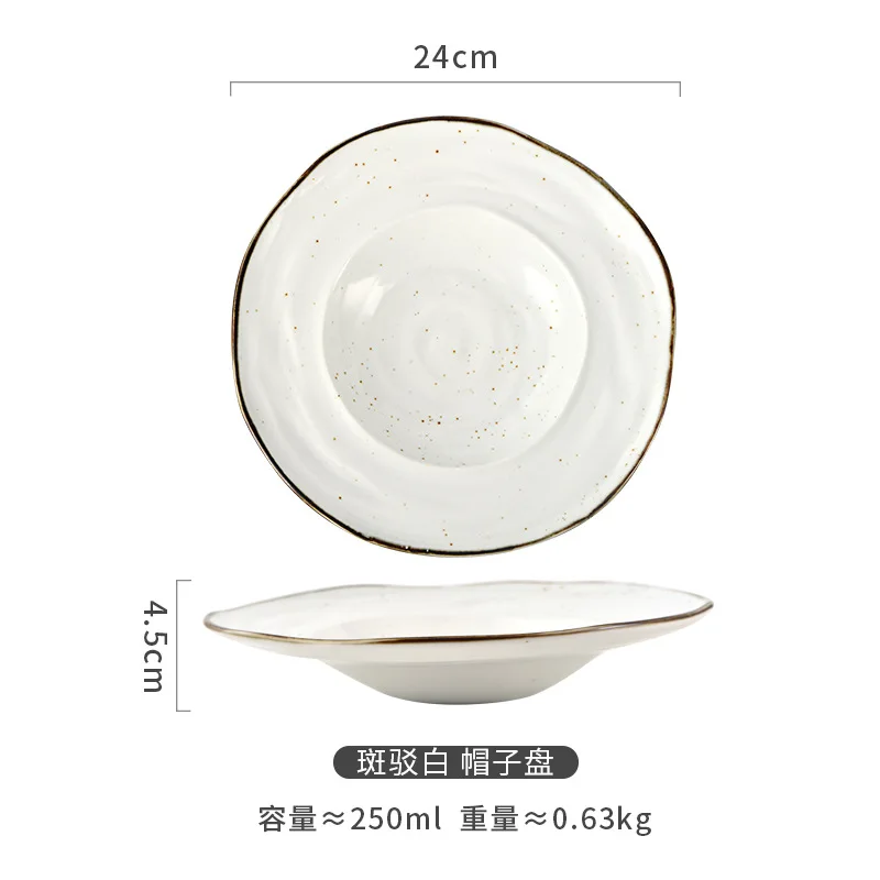 Vintage Western Plates Premium Feeling Western Soup Plate Deep Dish Pasta Plate