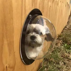 Wholesale Semi-circular Transparent Acrylic Special New Fence Window for Dogs Pet Fence Window