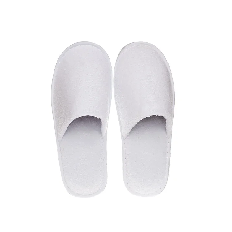 New Design White Coral Fleece EVA Hotel Slipper