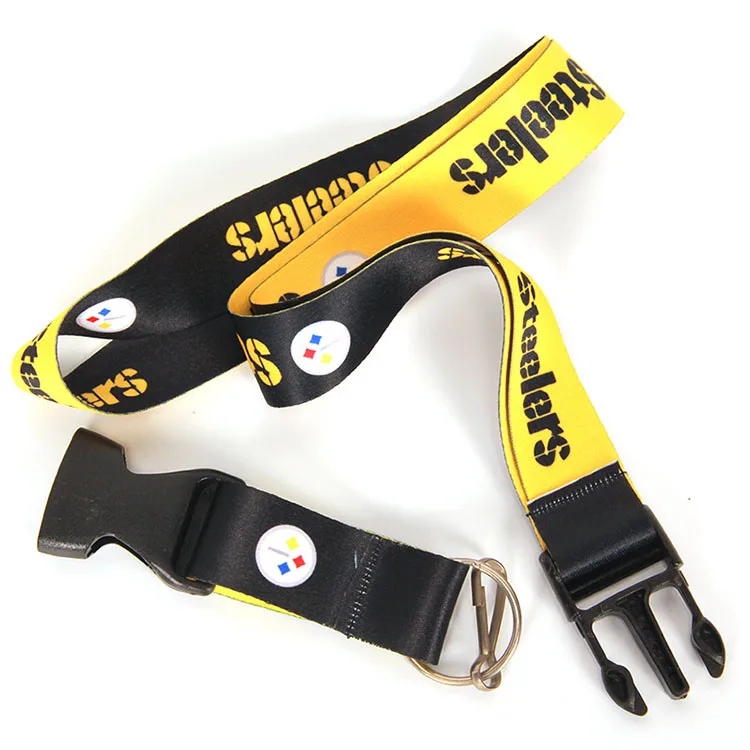 Wholesale custom high quality lanyards with printed logo nfl lanyard