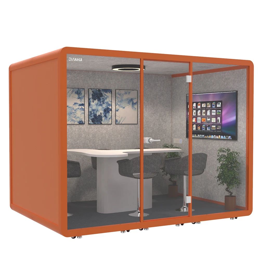assemble and private cabin working pod soundproof office phone booth  acoustic room soundproof meeting phone booth phone pod