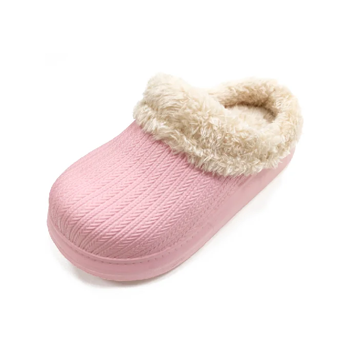 
Latest garden outdoor and indoor warm plush winter clogs for kids and adults 