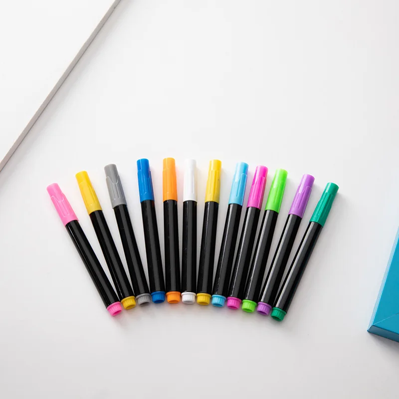 12 Colors Customization Colorful Erasable Whiteboard Marker Dry Erase Marker Blackboard Markers For Office School Supplies