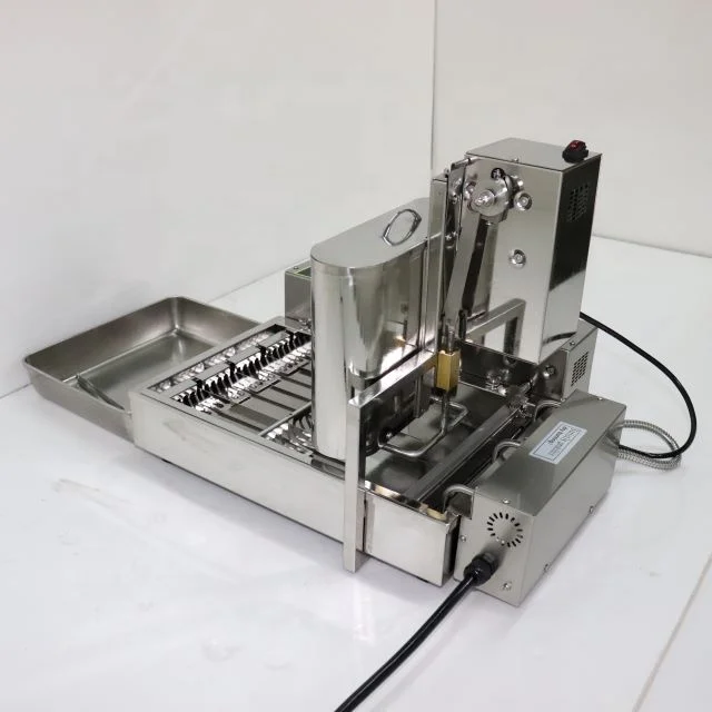 electric automatic 6 rows mini donut machine automatic donut making machine donut maker hot sale comercial machine