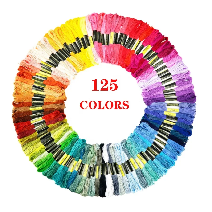embroidery thread polyester Set Cross Stitch Thread Tool Set embroidery floss thread