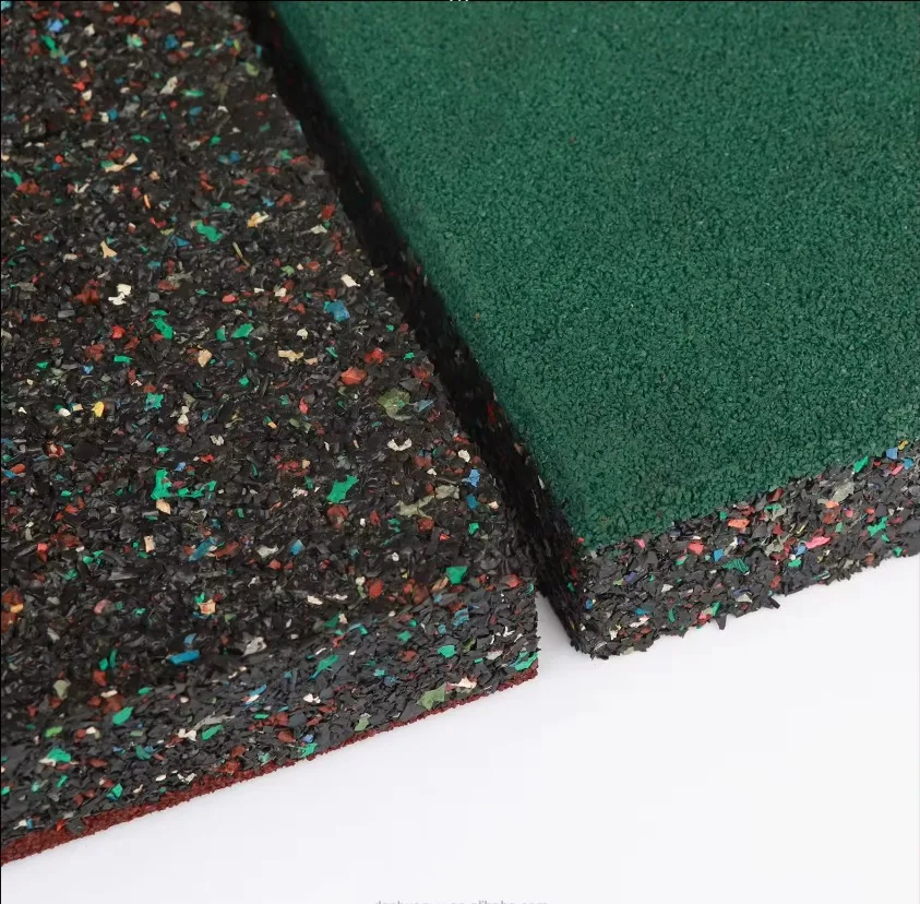 Non-slip Rubber Gym Flooring 25mm Outdoor Gym Flooring Rubber