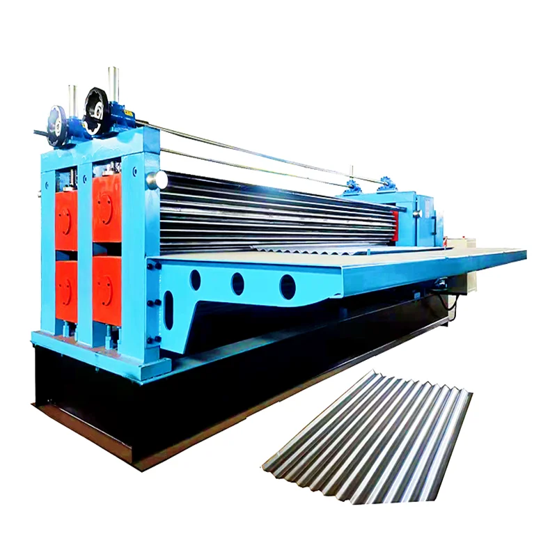 G550 G750 0.12 Mm-0.3 Mm Thickness 4 Meters Barrel Drum Corrugated Roof Wall Sheet Panel Machine