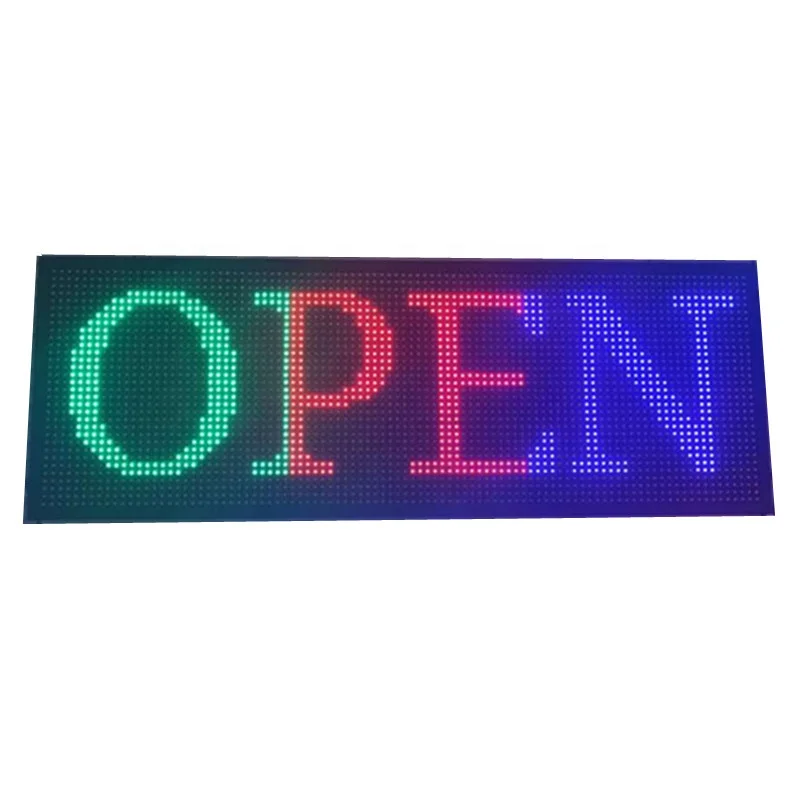 Customized LED P10 monochrome advertising display panel signboard