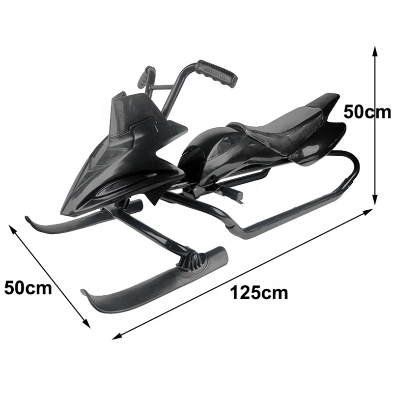 Factory Direct Wholesale Custom New Type Popular Cheap Kids Motorless Snowmobile Snow Scooter