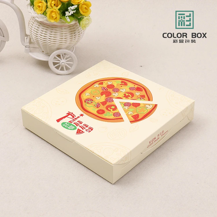 Order pizza delivery food handle box special cardboard box folding packaging PIZZA baking box