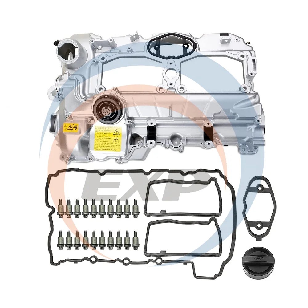 Aluminum Engine Valve Cover & Gasket for BMWS X3 X5 X1 N20 2.0L OE 11127588412 11127625477 264-517