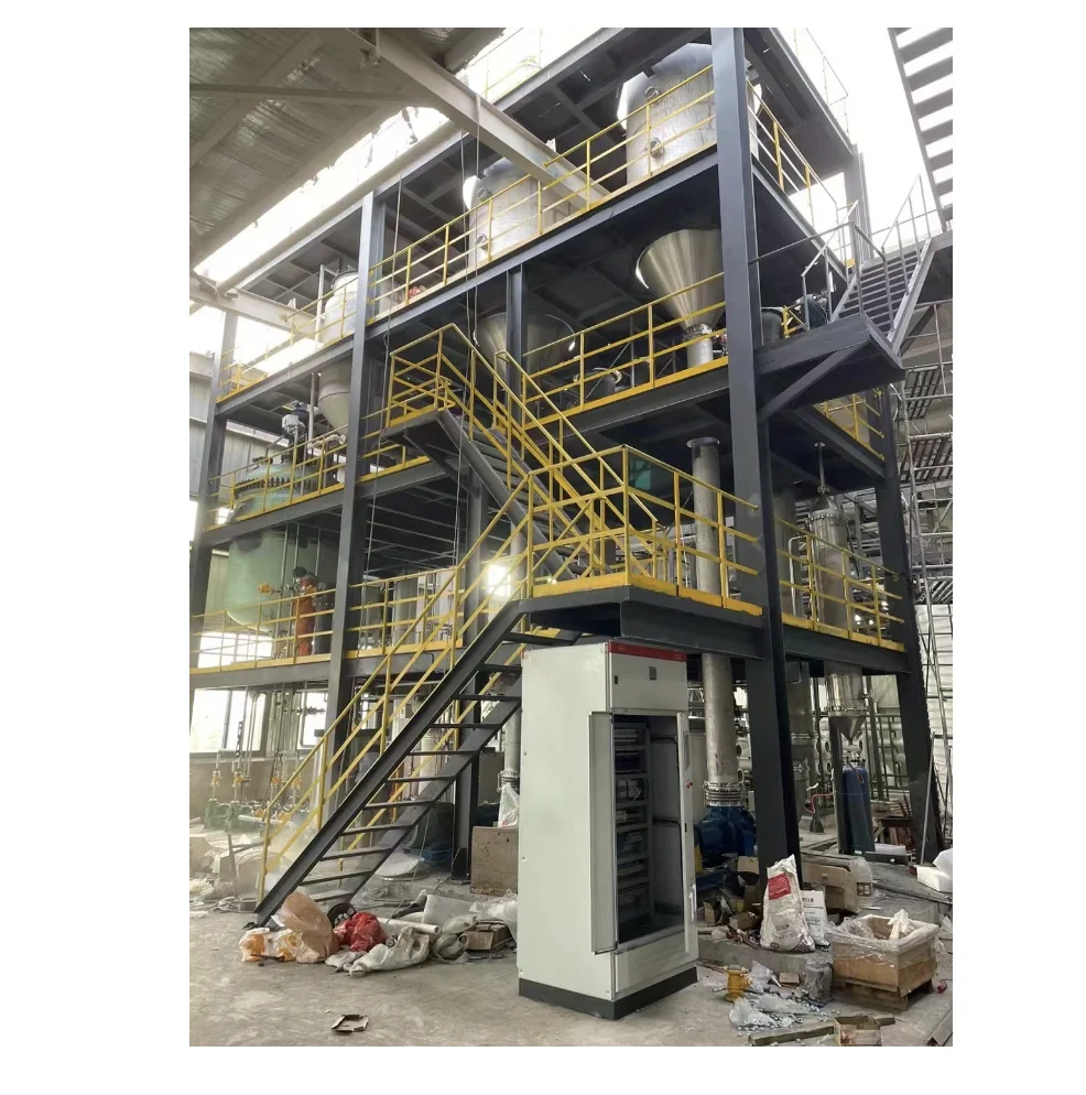 Multi effect vacuumed forced circulation sea salt evaporator for waste water