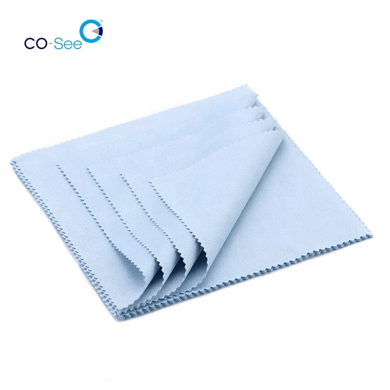 Custom Microfiber Fabric Sunglasses Glasses Cleaning Cloths Lens Cleaner Cloth