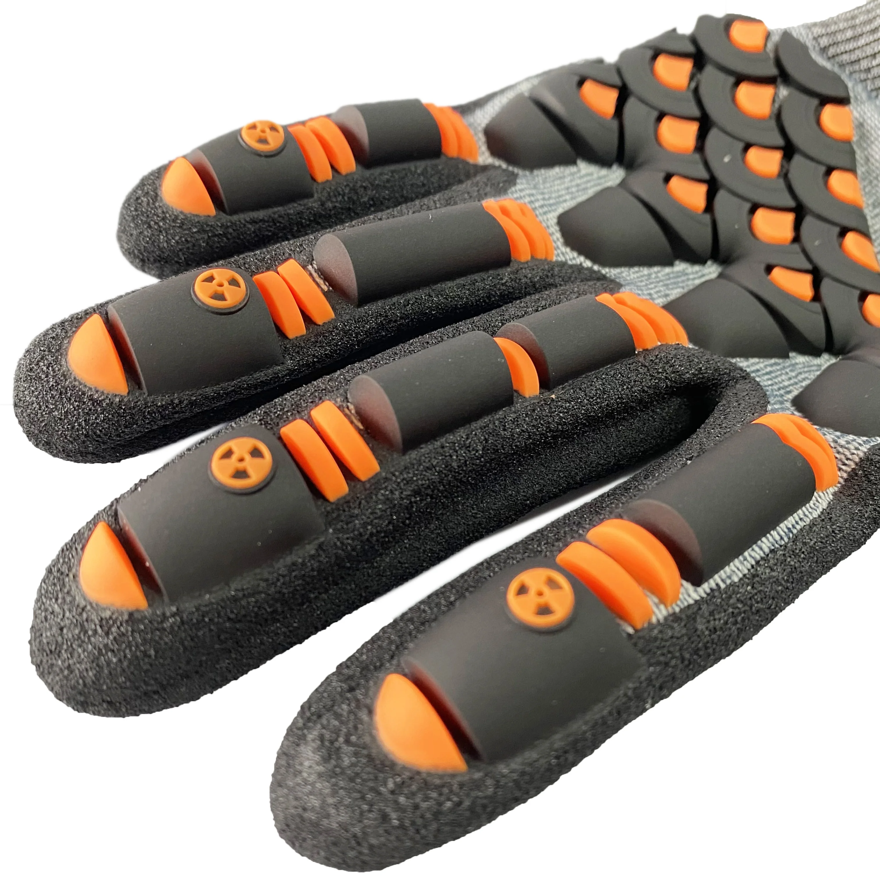 CE 4543 cut proof anti impact safety gloves oil and gas cut resistant rubber protective safe gloves