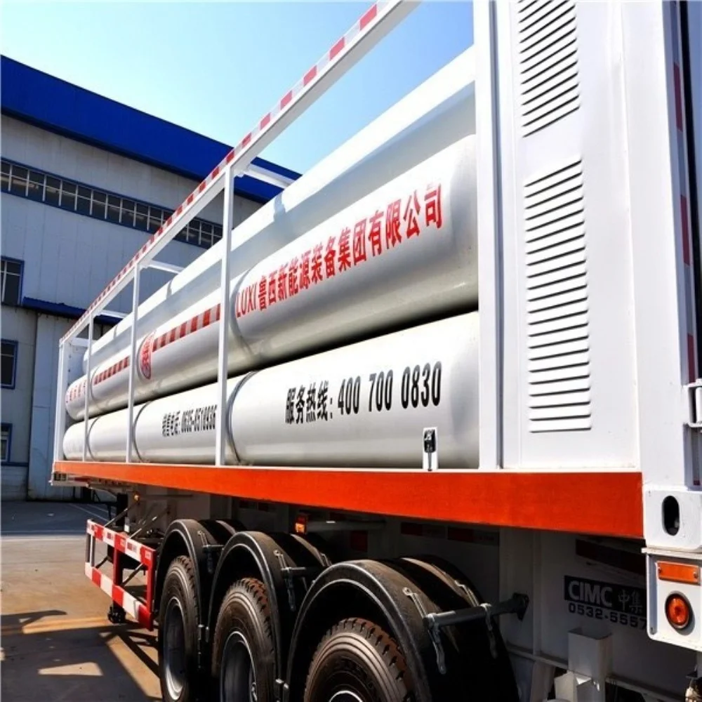 40Ft 9 Tube CNG Jumbo трубного пучка контейнер с 25MPa портативный газовый баллон трубка хранения Каскад