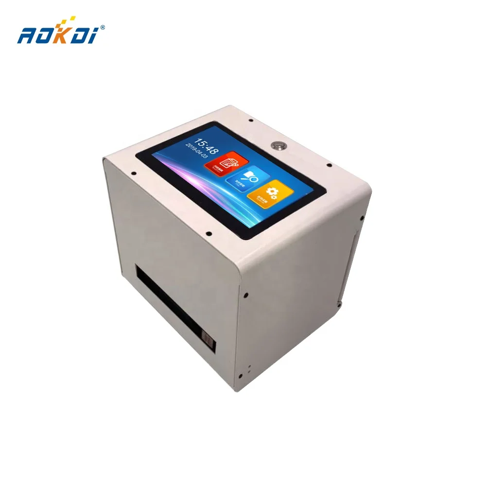 AOKDI HM288 small high quality industrial1 Inch  expiry date handheld inkjet eco solvent uv cij  inkjet printer machine