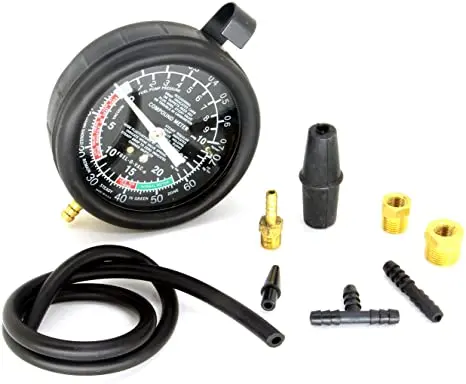 Car Vacuum and Fuel Pump Tester Gauge Kit Fuel Pump Pressure & Vacuum, Carburetor Intake Manifold, & Vacuum Test