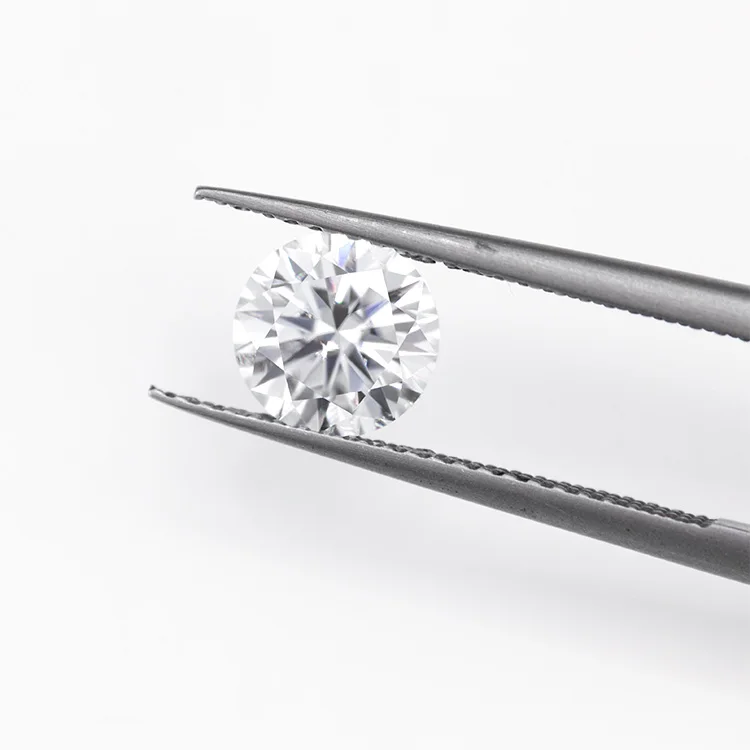 Высококачественный Синтетический синтетический Муассанит, Круглый бриллиантовый Муассанит