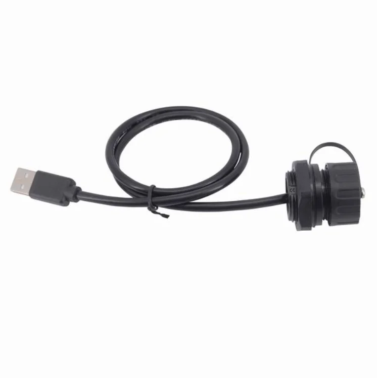 Кабель для подключения M25 к гнезду USB, водонепроницаемый разъем, компьютерные колонки, мультимедийный хаб, 4 порта, простой захват usb 2,0, видеозаписыватель