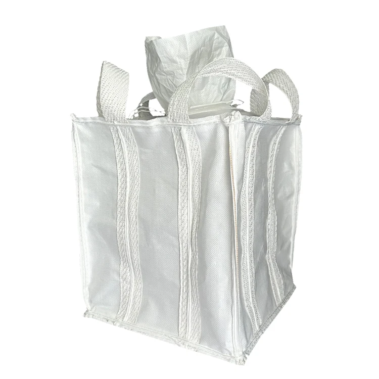 2024 FIBC Jumbo Top Full Open Flat Bottom Agricultural 1 Ton Bulk for Construction Sand Industrial Construction Fibc Bags